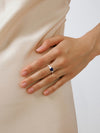 OLIO E ACETO Sterling Silver Lapis Lazuli/Red Snakeskin Jade Bud Ring OLIO-OA13F02-YL Blue (OA13F01)